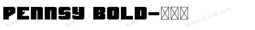 Pennsy Bold字体转换